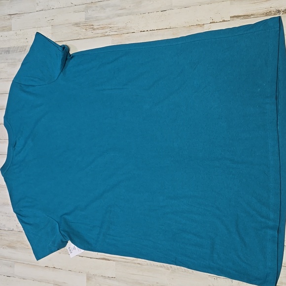 Time and Tru Women's Cotton T-Shirt Dress with Short Sleeves - Picture 3 of 3